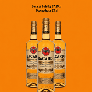 Rum BACARDI CARTA ORO 37,5% 0,7l 3 butelki