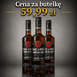 Rum BACARDI CARTA NEGRA 40% 0,7l 3 butelki