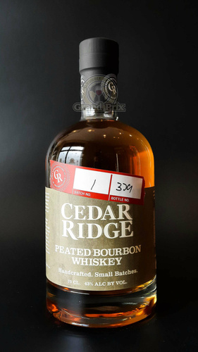 CEDAR RIDGE PEATED BOURBON 43% 0,7L