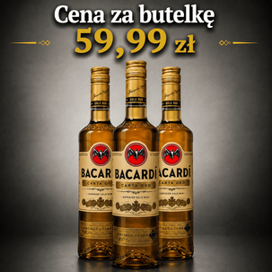 Rum BACARDI CARTA ORO 37,5% 0,7l 3 butelki