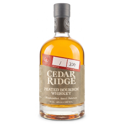 CEDAR RIDGE PEATED BOURBON 43% 0,7L