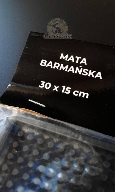 Mata barowa gumowa czarna 30 x 15 cm